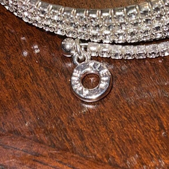 NWOT Ann Klein silver tone crystal spiral bracelet - Picture 4 of 4